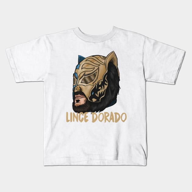 Lince Dorado Comic Kids T-Shirt by MunMun_Design